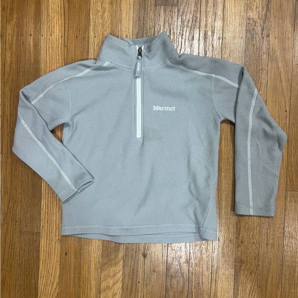 Marmot Light Gray Fleece Pullover